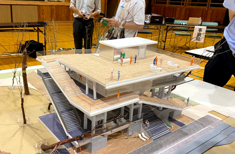 2021.7.15の市民集会にて。イメージ模型です。