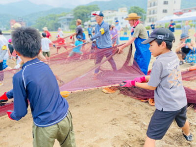地引網体験 地引網体験
